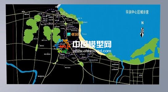 區(qū)域掛壁沙盤(pán)模