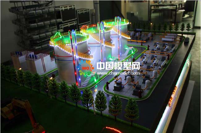 儲油罐區(qū)安全檢測沙盤模型（航天九院）