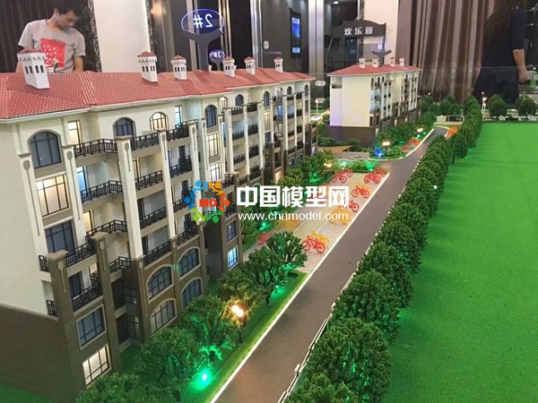花園式洋房沙盤模型