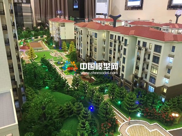 花園式洋房沙盤模型