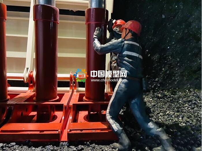 采煤工人微縮場(chǎng)景沙盤模型