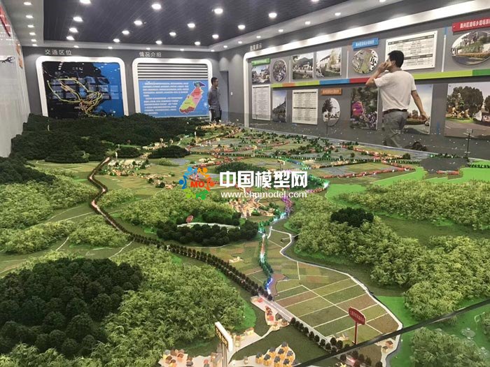 道場(chǎng)鄉(xiāng)美麗鄉(xiāng)村示范樣板區(qū)沙盤模型