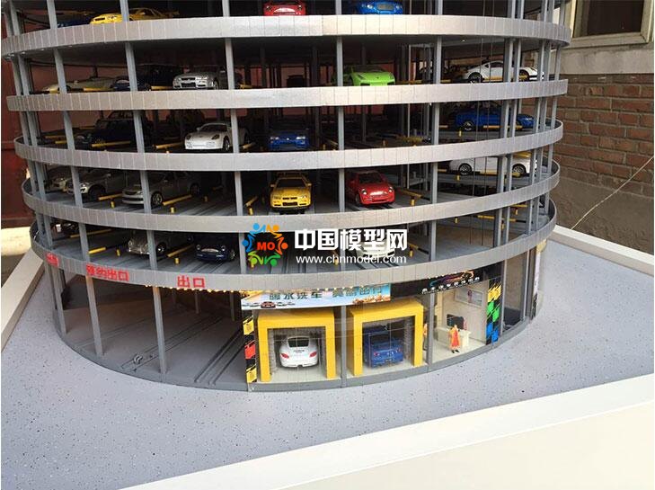 最新智能停車場沙盤模型