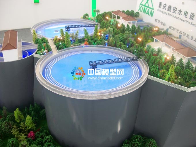 城市污水回能發(fā)電沙盤模型
