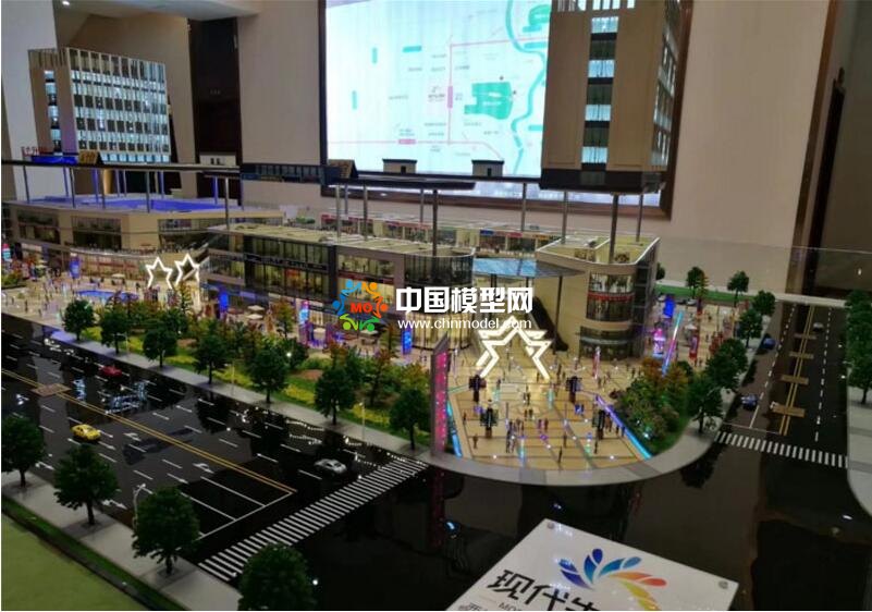 現(xiàn)代生活廣場(chǎng)沙盤(pán)模型