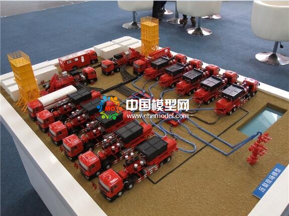 石油壓裂模型場景模擬