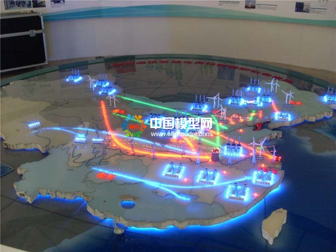 西電東輸線路沙盤模型