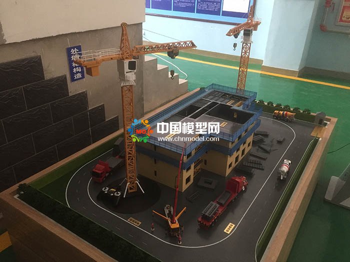 建筑施工場景沙盤模型