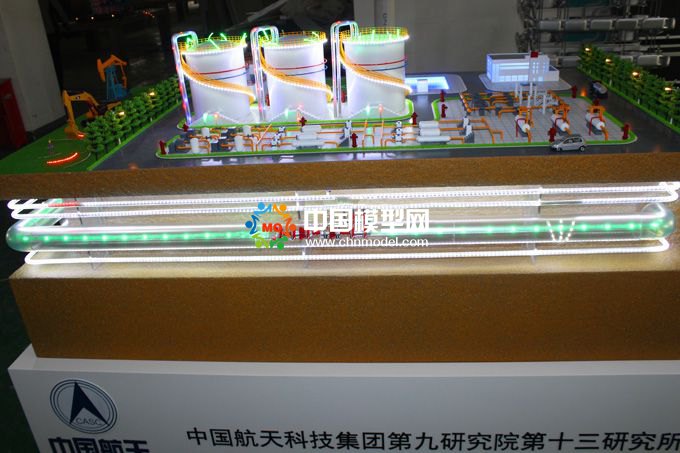 ???????儲油罐和儲氣罐安全檢測沙盤模型