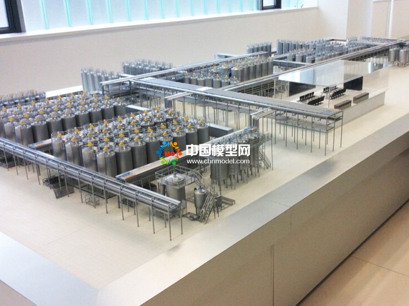 牛奶生產(chǎn)線模型，乳業(yè)生產(chǎn)線沙盤(pán)模型