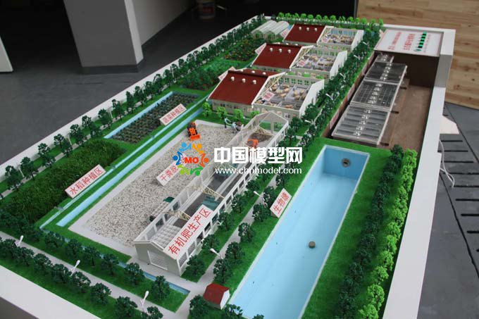 有機(jī)肥生產(chǎn)沙盤，生態(tài)循環(huán)污水處理沙盤模型