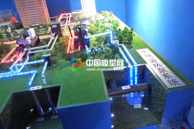 水地源熱泵沙盤模型