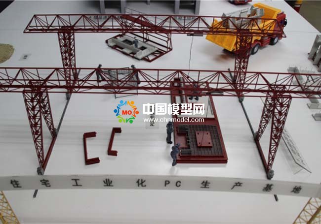 住宅工業(yè)化pc預(yù)制構(gòu)件生產(chǎn)沙盤(pán)模型