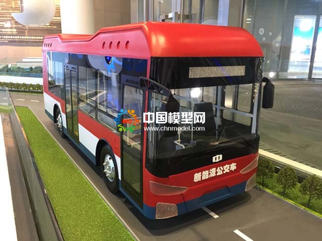 氫燃料電池公交車模型，氫能源大巴車模型