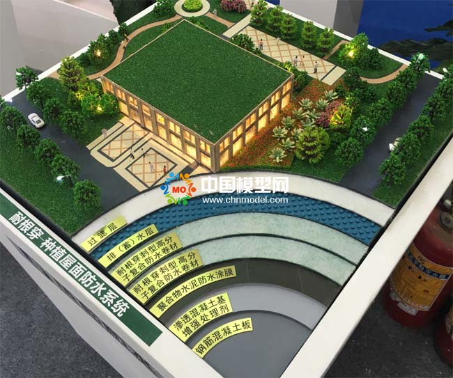 種植屋面防水沙盤模型