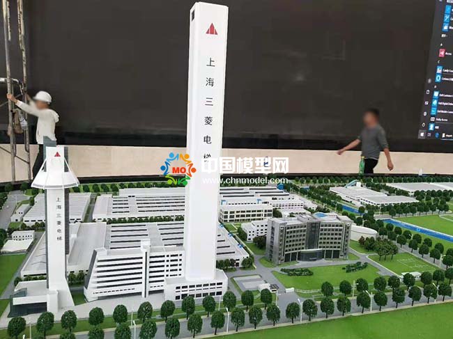 上海三菱電梯廠區(qū)沙盤模型