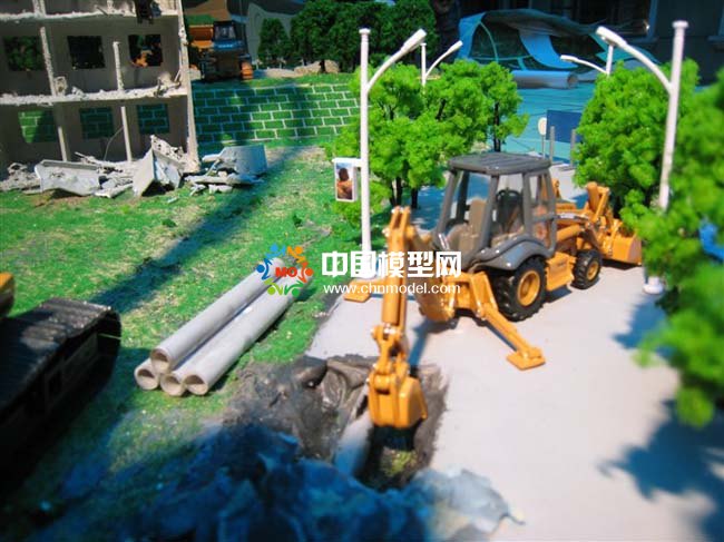 工程機(jī)械施工場景模型