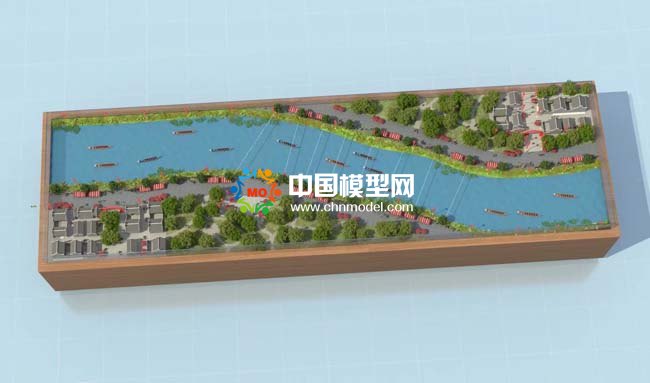 龍舟挑戰(zhàn)賽沙盤(pán)模型真實(shí)場(chǎng)景再現(xiàn)
