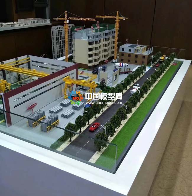 裝配式建筑???????PC混凝土預(yù)制件工廠沙盤模型