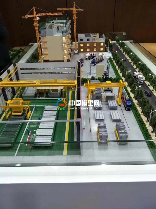裝配式建筑???????PC混凝土預(yù)制件工廠沙盤模型