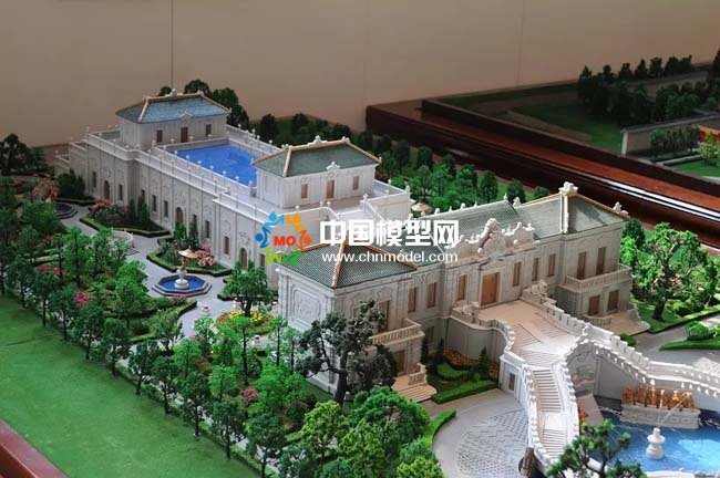 圓明園場(chǎng)景復(fù)原建筑沙盤模型