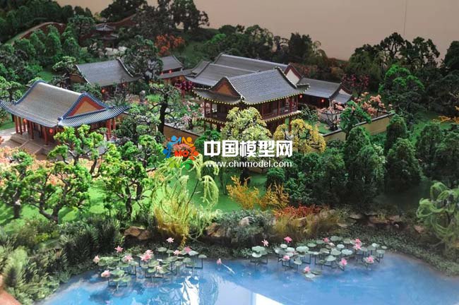 圓明園場(chǎng)景復(fù)原建筑沙盤模型