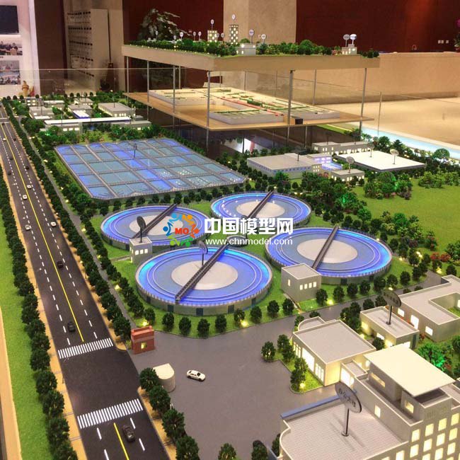 大型污水處理廠沙盤模型