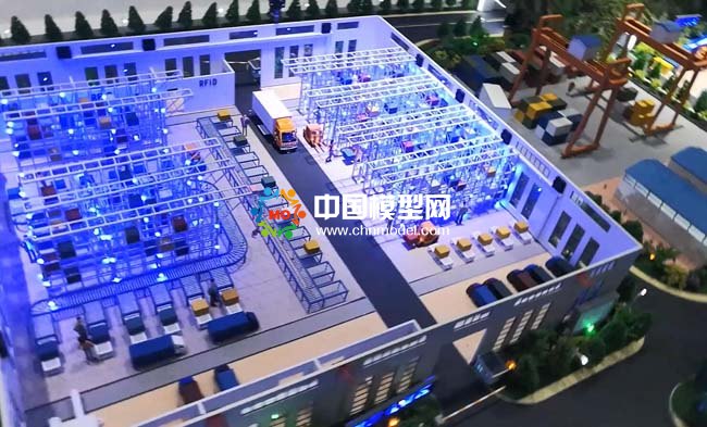 智慧倉(cāng)儲(chǔ)沙盤模型