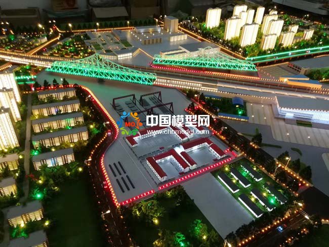 高速公路沙盤，橋梁隧道沙盤模型