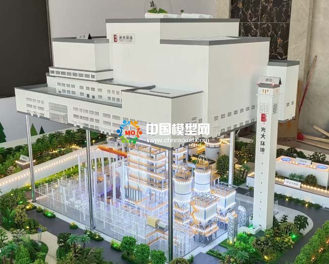 生活垃圾發(fā)電沙盤模型