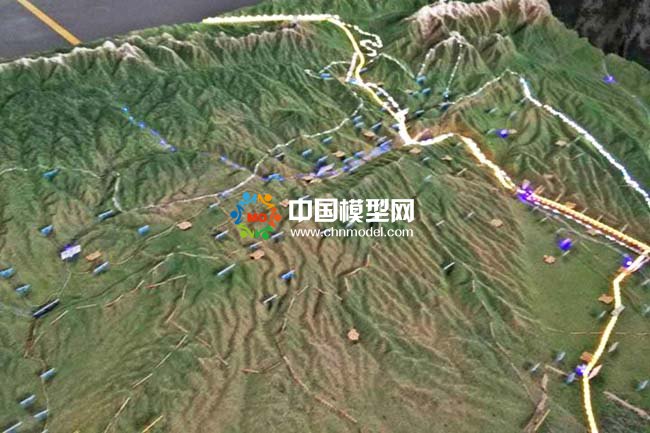 軍用地形地貌沙盤(pán)模型