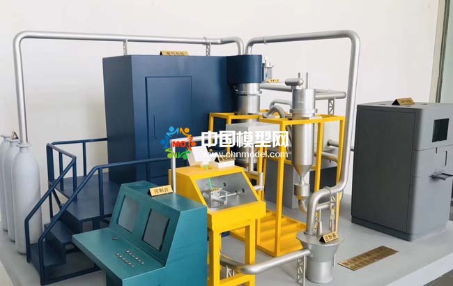 激光超聲等離子球化鈦合金精細(xì)球粉制造裝備沙盤(pán)模型