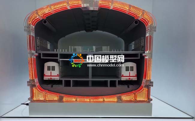 裝配式地鐵車站沙盤模型