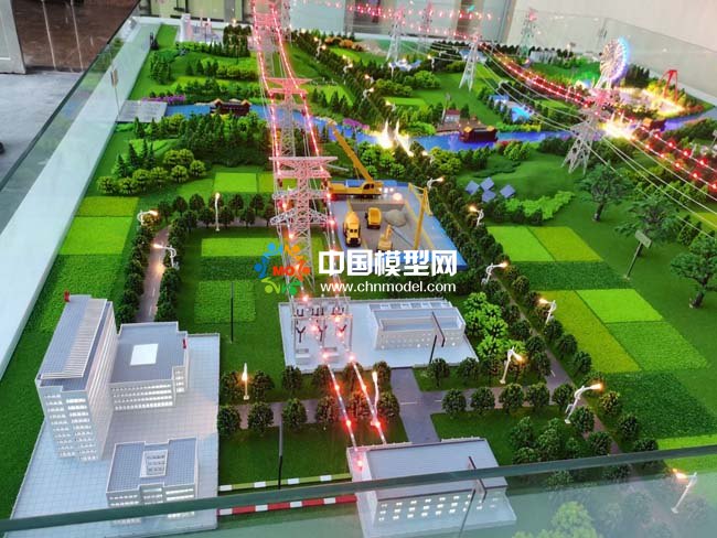 火力發(fā)電廠電網(wǎng)輸變電沙盤(pán)模型