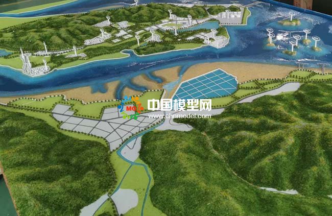 寧?？h強蛟鎮(zhèn)人文旅游規(guī)劃沙盤模型