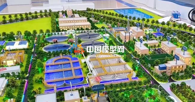 現(xiàn)代化污水處理廠沙盤(pán)模型處理過(guò)程解讀