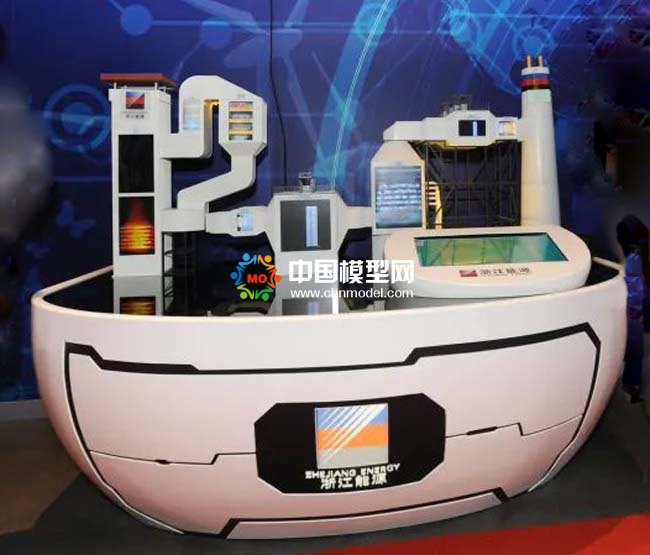 燃煤發(fā)電超低排放技術沙盤模型