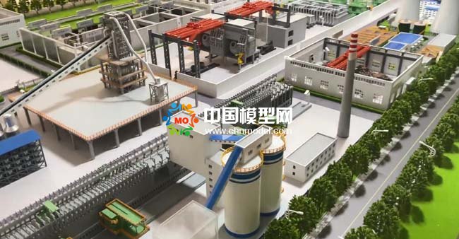 智能鋼鐵廠沙盤模型