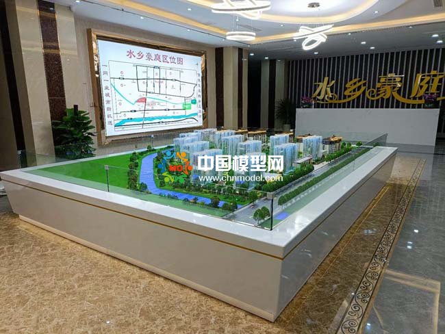 水鄉(xiāng)豪庭樓盤(pán)建筑模型