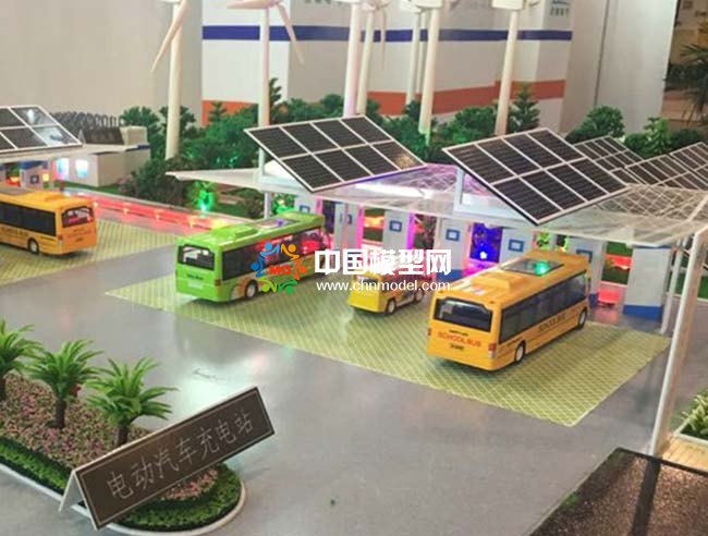 光儲(chǔ)充一體化充電站沙盤模型