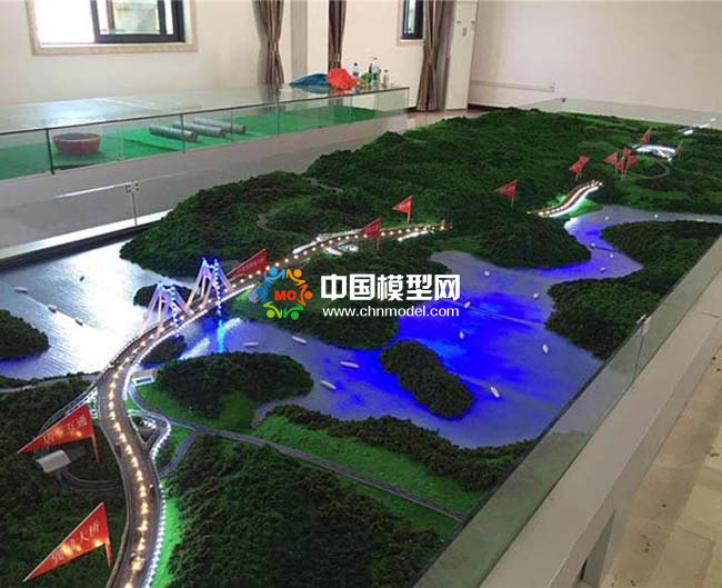 沙埕彎跨河大橋沙盤(pán)模型