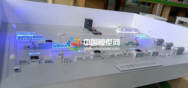 5G智慧光伏電池車間沙盤模型