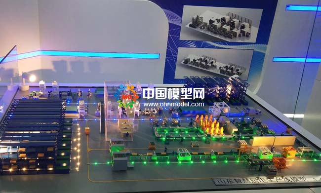 智慧廚電生產(chǎn)線沙盤模型