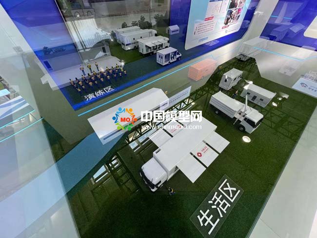 疾病預防衛(wèi)生應急車輛沙盤模型