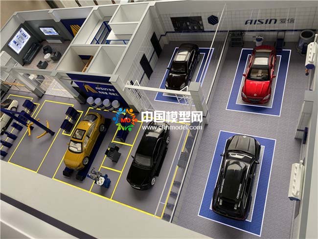 汽車服務(wù)養(yǎng)護(hù)中心沙盤模型