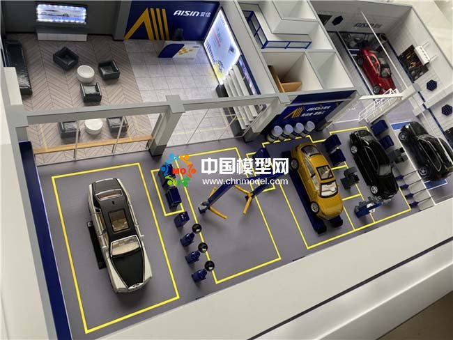 汽車服務(wù)養(yǎng)護(hù)中心沙盤模型