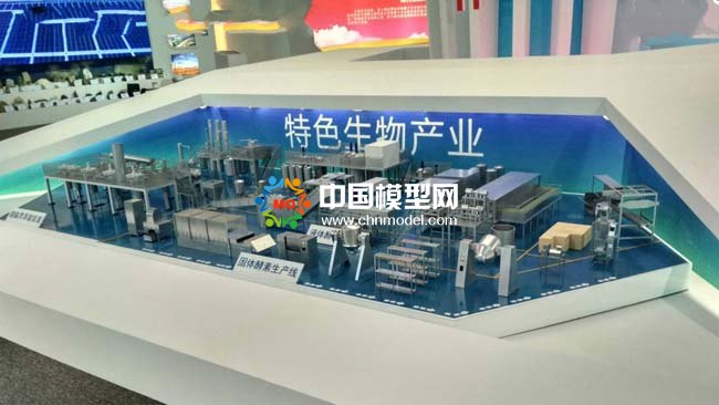 酵素生產(chǎn)線沙盤模型