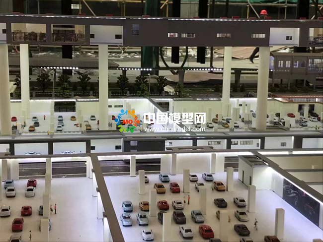 停車場升降模型沙盤