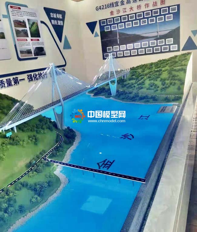 金沙江大橋沙盤(pán)模型