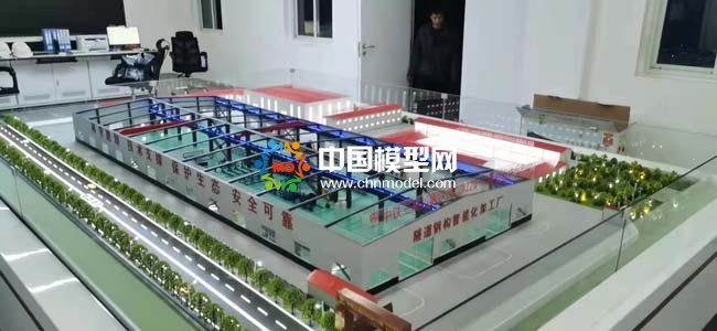 隧道鋼構(gòu)智能化加工廠沙盤模型